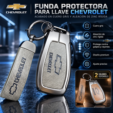 🔑 Funda Protectora Premium para Llave Chevrolet – Cuero + Aleación de Zinc